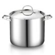 Cooks Standard 18/10 Stainless Steel Stockpot 12-Quart, Classic Deep Cooking Pot Canning Cookware with Stainless Steel Lid, Silver
