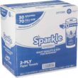 Sparkle Professional Series 2-Ply Perforated Kitchen Paper Towel Rolls by GP PRO (Georgia-Pacific); 2717201; 70 Sheets Per Roll; 30 Rolls Per Case - 5
