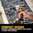 DEWALT 20V Max 20-volt Max Brushless Impact Driver (1-Battery Included, Charger Included and Soft Bag included)