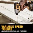 DEWALT 20V Max 20-volt Max Brushless Impact Driver (1-Battery Included, Charger Included and Soft Bag included)