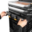 TOUGHBUILT StackTech Large 21-in Black Plastic Lockable Tool Box