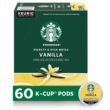 Starbucks Flavored K-Cup Coffee Pods — Vanilla for Keurig Brewers — 6 boxes (60 pods total) - 1