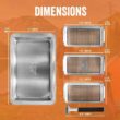 Yukon Glory BBQ 'N SERVE Grill Basket Set - Includes 3 Grilling Baskets a Serving Tray & Clip-on Handle
