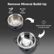 Secura 2 Stainless Steel Food Steamer 8.5 Qt Electric Glass Lid Vegetable Steamer Double Tiered Stackable Baskets with Timer - 7
