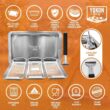 Yukon Glory BBQ 'N SERVE Grill Basket Set - Includes 3 Grilling Baskets a Serving Tray & Clip-on Handle
