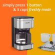 Krups Simply Brew Stainless Steel Drip Coffee Maker - Silver/Black