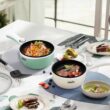 Dezin Electric Cooker Upgraded, Non-Stick Sauté Pan, 1.5L Mini Electric Fondue Pot