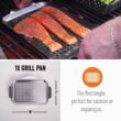 Yukon Glory 3-Piece Mini Grilling Basket Set - Stainless Steel Perforated Grill Baskets