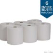 Georgia-Pacific Blue Basic Recycled Paper Towel Rolls (Previously Branded Envision) by PRO , White, 26601, 800 Feet Per Roll, 6 Rolls Per Case - 4