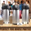 VONDIOR Airpot Coffee Dispenser with Pump - Insulated Stainless Steel Coffee Carafe (102 oz)