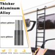 Telescopic Ladder, 10.5FT RIKADE Aluminum Telescoping Ladder with Non-Slip Feet and Stable Hook, Portable Extension Ladder for Household and Outdoor Working, 330lb Capacity Black - 3