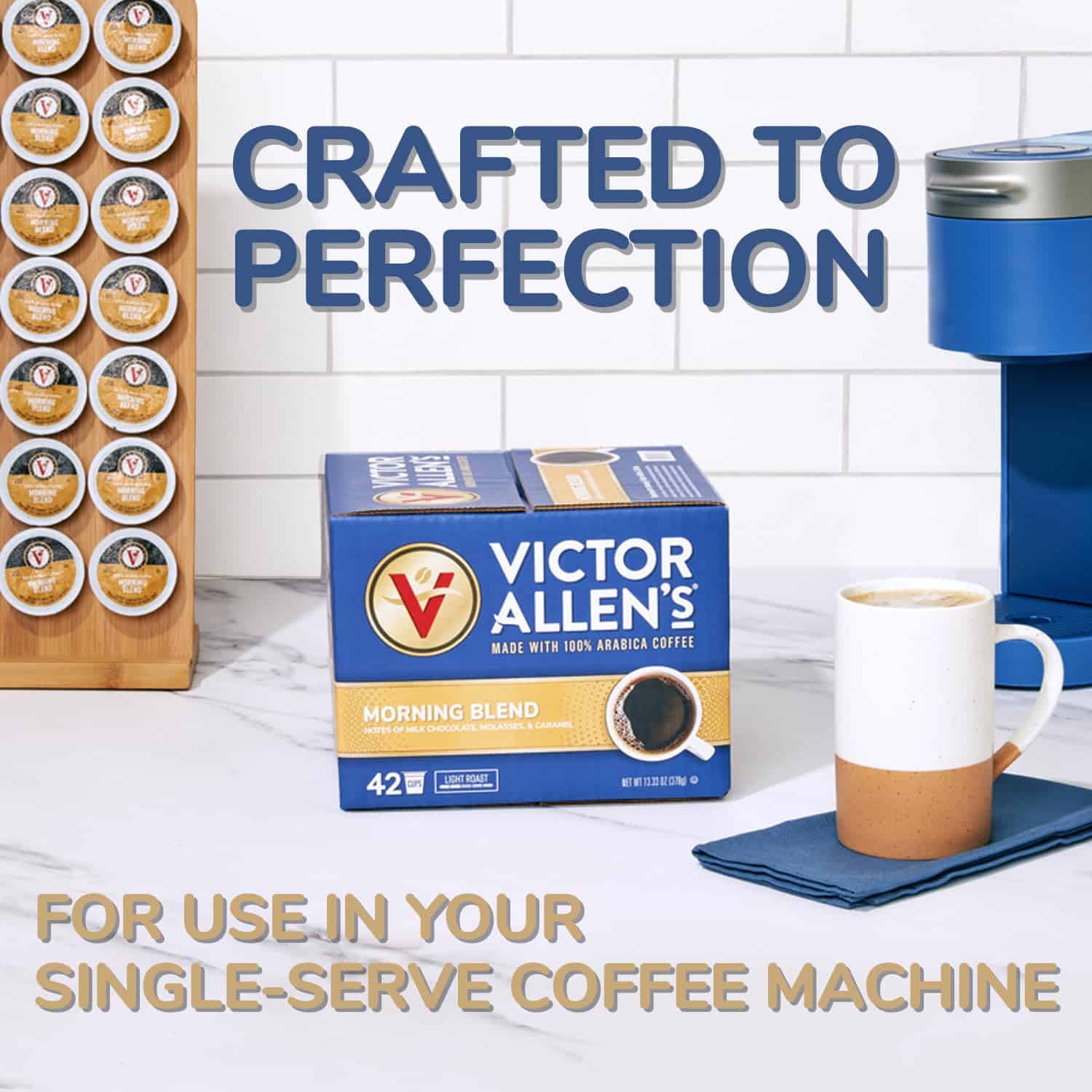 Victor Allen's Coffee French Vanilla Flavored, Medium Roast, 80 Count Single Serve Coffee Pods for Keurig K-Cup Brewers Victor Allen's Coffee French Vanilla Flavored, Medium Roast, 80 Count Single Serve Coffee Pods for Keurig K-Cup Brewers - 6
