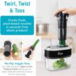 Shine Kitchen Co SES-100 Electric Spiralizer for Veggies, Spiral Vegetable Cutter Makes and Holds Up to 4 Servings (60 oz) of Zucchini Noodles, Curly Fries, and More - 3