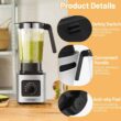 Costway 1500W 5-Speed Countertop Smoothie Blender with 5 Presets and 68oz Tritan Jar