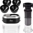 Shine Kitchen Co SES-100 Electric Spiralizer for Veggies, Spiral Vegetable Cutter Makes and Holds Up to 4 Servings (60 oz) of Zucchini Noodles, Curly Fries, and More - 8