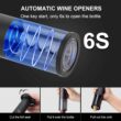 Electric Wine Opener-Wine Gifts-Automatic Wine Opener Rechargeable-Cordless Electric Corkscrew-Wine Bottle Opener with Foil Cutter, 2 in 1 Aerator Pourer, Vacuum Stopper, Gift Box - 2