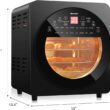 Costway 16-in-1 Air Fryer 15.5 qt Toaster Rotisserie Dehydrator Oven - Black