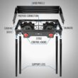 Hike Crew Cast Iron Double-Burner Outdoor Gas Stove | 150,000 BTU Portable Propane Cooktop w/Blue Flame Control, Removable Legs, Temperature Control Knobs, Wind Panel, Hose, Regulator & Storage Case - 3