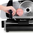 Professional Series Meat Slicer, Cuts Meat, Cheese, Bread, Fruit & Vegetables, Adjustable Slice Thickness, Stainless Steel Blade, Safe Non-Slip Feet, For Home Use, Easy To Clean - 10