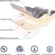 HomeMate Heated Blanket Electric Full Size - 72“x84“ Heating Blanket with 10 Fast Heat Levels 8 Hours Auto Off Ultra Soft Cozy Flannel Over-Heated Protection ETL Certification Keep Warming in Home - 5