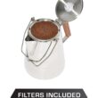 COLETTI Butte Camping Coffee Pot - Campfire Coffee Pot - Stainless Steel Coffee Maker for Outdoors or Stovetop (14 CUP)
