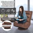 Costway Gaming Chair Fabric 6-Position Folding Lazy Sofa 360 Degree Swivel Coffee Costway Gaming Chair Fabric 6-Position Folding Lazy Sofa 360 Degree Swivel Coffee