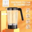 Costway 1500W 5-Speed Countertop Smoothie Blender with 5 Presets and 68oz Tritan Jar