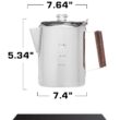 COLETTI Bozeman Camping Coffee Pot – Coffee Percolator – Percolator Coffee Pot for Campfire or Stove Top Coffee Making – 9 CUP