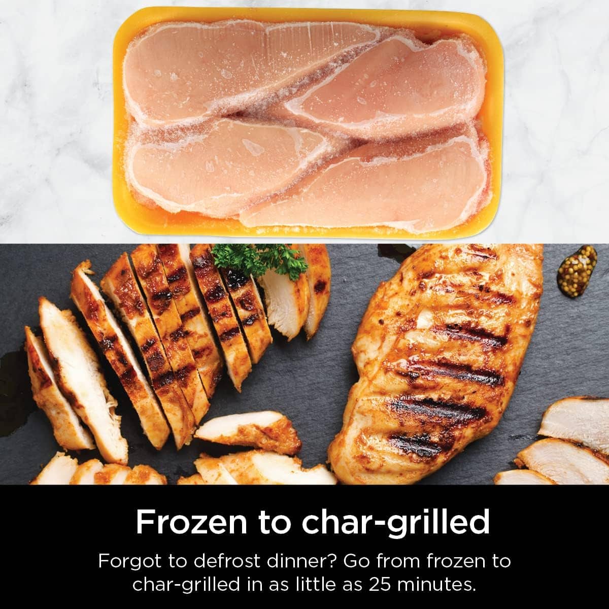Ninja AG301 Foodi 5-in-1 Indoor Electric Grill with Air Fry, Roast, Bake & Dehydrate - Programmable, Black/Silver Ninja AG301 Foodi 5-in-1 Indoor Electric Grill with Air Fry, Roast, Bake & Dehydrate - Programmable, Black/Silver - 8