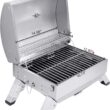 Royal Gourmet GT1001 Stainless Steel Portable Grill, 10000 BTU BBQ Tabletop Gas Grill with Folding Legs and Lockable Lid, Outdoor Camping, Deck and Tailgating, Silver - 7