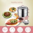 Bear Electric Food Steamer,Stainless Steel Digital Steamer, 3 tier 8L Large Capacity Vegetable Steamer, Auto Shut-off & Anti-dry Protection, DZG-A80A2,1200W - 5