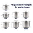 Cooks Standard 02616 Professional Grade Lid 30 Quart Stainless Steel Stockpot, Silver