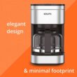 Krups Simply Brew Stainless Steel Drip Coffee Maker - Silver/Black