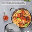 Cooks Standard 18/10 Stainless Steel Stockpot 12-Quart, Classic Deep Cooking Pot Canning Cookware with Stainless Steel Lid, Silver