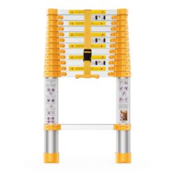 BOWEITI Telescoping Extension Ladder 12.5FT Heavy Duty Upgrade,Aluminum Telescopic Ladder