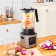 Costway 1500W 5-Speed Countertop Smoothie Blender with 5 Presets and 68oz Tritan Jar