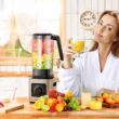 Costway 1500W 5-Speed Countertop Smoothie Blender with 5 Presets and 68oz Tritan Jar