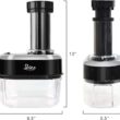 Shine Kitchen Co SES-100 Electric Spiralizer for Veggies, Spiral Vegetable Cutter Makes and Holds Up to 4 Servings (60 oz) of Zucchini Noodles, Curly Fries, and More - 7