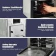 Costway 16-in-1 Air Fryer 15.5 qt Toaster Rotisserie Dehydrator Oven - Silver