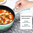 Dezin Electric Cooker Upgraded, Non-Stick Sauté Pan, 1.5L Mini Electric Fondue Pot
