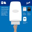 Scott® Essential Universal High-Capacity Hard Roll Towels (01005), 1.5" Core, White Scott® Essential Universal High-Capacity Hard Roll Towels (01005), with Absorbency Pockets™, 1.5
