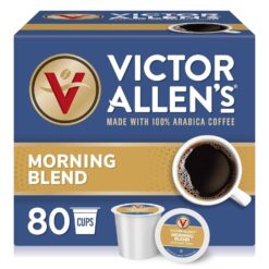 Victor Allen's Coffee Morning Blend, Light Roast, 80 Count, Single Serve Coffee Pods for Keurig K-Cup Brewers - 1