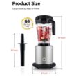 Costway 1500W Smoothie Maker High Power Blender with 10 Speeds