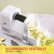 BELLA 4-in-1 Automatic Electric Spiralizer & Slicer, Quickly Prep Healthy Veggie or Fruit Spaghetti, Noodles or Ribbons, Easy To Clean, Recipe Book Included, White - 3