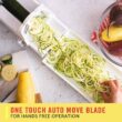 BELLA 4-in-1 Automatic Electric Spiralizer & Slicer, Quickly Prep Healthy Veggie or Fruit Spaghetti, Noodles or Ribbons, Easy To Clean, Recipe Book Included, White - 4