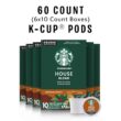 Starbucks K-Cup Coffee Pods—Medium Roast Coffee—House Blend for Keurig Brewers—100% Arabica—6 boxes (60 pods total) - 2
