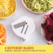 BELLA 4-in-1 Automatic Electric Spiralizer & Slicer, Quickly Prep Healthy Veggie or Fruit Spaghetti, Noodles or Ribbons, Easy To Clean, Recipe Book Included, White - 5