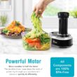 Shine Kitchen Co SES-100 Electric Spiralizer for Veggies, Spiral Vegetable Cutter Makes and Holds Up to 4 Servings (60 oz) of Zucchini Noodles, Curly Fries, and More - 5