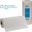 Georgia-Pacific Blue Select 2-Ply Perforated Paper Towel Rolls, 27385, 85 Sheets Per Roll, 30 Rolls Per Case - 3