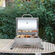 Royal Gourmet GT1001 Stainless Steel Portable Grill, 10000 BTU BBQ Tabletop Gas Grill with Folding Legs and Lockable Lid, Outdoor Camping, Deck and Tailgating, Silver - 13